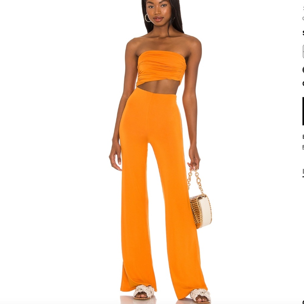 x Sofia Richie Sosa Orange Jumpsuit